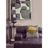 Premier Housewares Crni/u prirodnoj boji pomoćni stol sa staklenom pločom stola 49x100 cm Cebu – | shoptok.hr