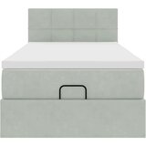 vidaXL okvir za krevet s madraca svjetlosivi 80x200 cm baršunasti | shoptok.hr