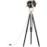  Trinožna stoječa svetilka črna trden mangov les 171 cm | Shoptok.si