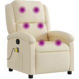Maison Chic masažni naslanjač - Relax naslanjač krem blago, (22134532) | Shoptok.si