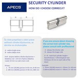  Cilindrični vložek APECS EC-80(40/40)-NI (3keys) (00022161) | Shoptok.si