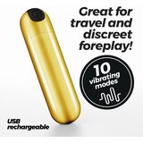 Crushious IMOAN RECHARGEABLE VIBRATING BULLET GOLDEN | shoptok.hr