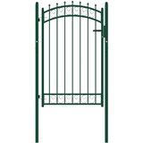  Vrata za ogradu EMMEN s šiljcima čelik 103x117 cm zelena | shoptok.hr