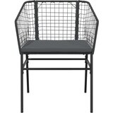  5-dijelni vrtni blagovaonski set s jastucima od crnog | Eponuda.com