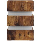  LED nočna omarica dimljeni hrast 45x35x67 cm inženirski les - Nočna Omarica, (21433329) | Shoptok.si