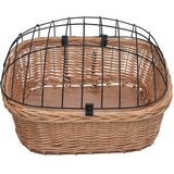  Prednja košara za bicikl s poklopcem 50x45x35 cm prirodna vrba | shoptok.hr