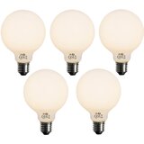 LUEDD Komplet 5 E27 zatemljiva LED žarnica Opal G95 5W 450lm 2700K Cene