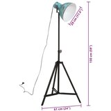  Stoječa svetilka 25 W obrabljeno modra 61x61x90/150 cm E27, (22125927) | Shoptok.si