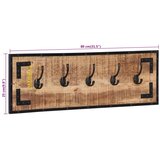  Stalci za kapute 2 kom 80 x 8 x 25 cm masivno grubo drvo manga | shoptok.hr