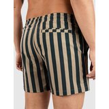 Urban Classics Striped Seersucker Swim Boardshorts bottlegreen / unionbeige | Shoptok.si