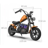 HyperGogo električni motocikl za djecu Cruiser 12 Plus, zelena | shoptok.hr