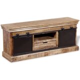 TV Ormarić s 2 Klizna Vrata Masivno Mango Drvo 110x30x45 cm | shoptok.hr