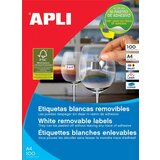 Apli Odstranljive nalepke, 64,6 x 33,8 mm 24/stran, 100 listov, (20370959) | Shoptok.si