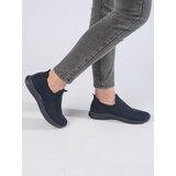 Shelvt Navy blue women's slip-on trainers | Shoptok.si