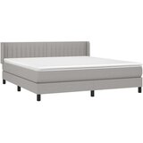  Krevet box spring s madracem svjetlosiva 160x200 cm tkanina | shoptok.hr