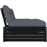  Srednja sofa crni 120x80 cm od masivne borovine | shoptok.hr