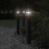 vidaXL Zunanja talna svetilka z vtičnico črna 80 cm aluminij | Shoptok.si