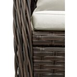  5-dijelni vrtni blagovaonski set s jastucima poliratan smeđi Smeđa 80 x 80 x 74 cm | shoptok.hr