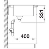 Blanco PLEON 6 VULKAN SIVA 615x510/220 mm