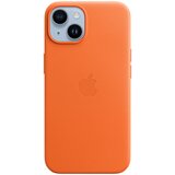 Apple iPhone 14 Leather Case with MagSafe - Orange (mpp83zm/a) Cene