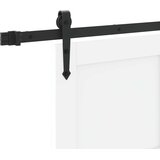  Klizna vrata ORKDAL Bijela i crna 83 x 232 cm Masivna borovina | shoptok.hr