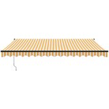 Tenda na uvlačenje žuto-bijela 4 x 3 m od tkanine i aluminija | Eponuda.com