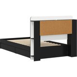  Okvir kreveta s pohranom Crna 90 x 190 cm Konstruirano drvo | shoptok.hr
