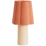 Light & Living Rožnato-oranžna/kremno bela namizna svetilka s tekstilnim senčilom (višina 50 cm) Musaby – | Shoptok.si