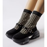 Gemre Black houndstooth ankle boots Ivana | ePonuda.com