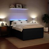 vidaXL Krevet s oprugama i madracem crni 140 x 190 cm baršunasti | shoptok.hr