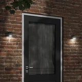 vidaXL Zunanja stenska svetilka črna tlačno lit aluminij