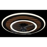 Globo 03668 - LED prigušiva stropni ventilator TREVINO LED/36W/230V 2700-6000K crna+daljinski upravljač | Eponuda.com