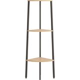  Kutne police s 3 razine svjetlosmeđe-crne 45,5 x 31,5 x 120 cm | shoptok.hr