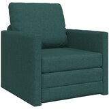 vidaXL Kavč za spanje 2-v-1 Temno zelena 74x77x81 cm Tkanina u