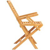  Sklopive vrtne stolice 6 kom 56x63x90 cm od masivne tikovine | shoptok.hr