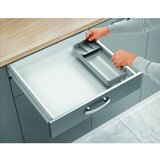 Metaltex Sivi plastičan organizator pribora 15 x 49 cm – | shoptok.hr