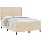 Box spring krevet s madracem Krema 140 x 190 cm tkanina | shoptok.hr