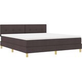  Krevet s opruga kutije Tamno smeđa 180 x 200 cm tkanina | shoptok.hr