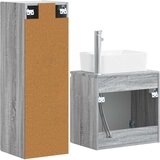  Set namještaja za kupaonicu 2 kom. Siva Sonoma 33 x 34.5 x 100 cm | Shoptok.si
