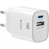 Polnilec GaN 1xUSB-C PD 20W,1xUSB-A 18W, (5000313450)