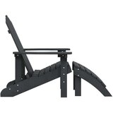  Stolica Adirondack s osloncem za noge HDPE antracit | shoptok.hr