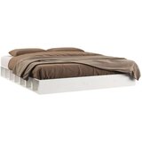  Posteljni okvir bel 200x200 cm trden les, (20600918) | Shoptok.si