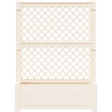  Velika saksija s rešetkom Bijela 99,5 x 43 x 133,5 PP | Shoptok.si