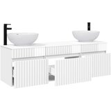  Set ormarića za kupaonicu 3 kom. Bijela visokog sjaja 49 x 44,5 x 66,5 cm | shoptok.hr