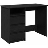  Radni stol crni 102 x 50 x 75 cm od konstruiranog drva | Eponuda.com