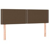  Uzglavlje tamnosmeđe 144x5x78/88 cm od tkanine | shoptok.hr