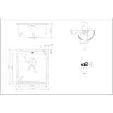 STIL Inox sudoper mat 47x50x20 cm | shoptok.hr