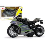 Dječji motor za igru Green Stripes 1:12 sa zvučnim i svjetlosnim efektima - sivi | shoptok.hr