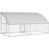 Kućica za pse 2 pcs Srebrno 4 x 2 x 2 m Pocinčani čelik | shoptok.hr