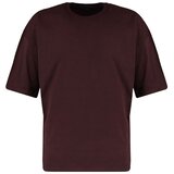 Trendyol Muška majica TMNSS22TS0318, Braon Cene